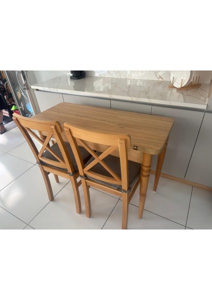 110 x 45 cm Katlanır Mutfak Masa Takımı fiyatları