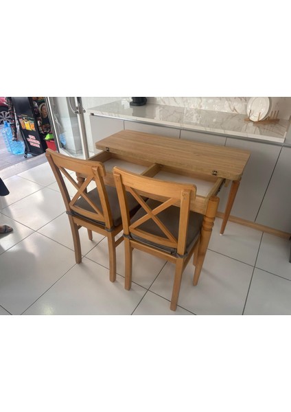 110 x 45 cm Katlanır Mutfak Masa Takımı modelleri
