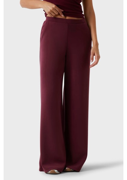 Olympe Relaxed Fit Bol Paça Logolu Pantolon V4YB07KCAY2 Bayan Pantolon V4YB07 Kcay2 G4P2