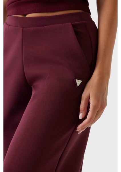 Olympe Relaxed Fit Bol Paça Logolu Pantolon V4YB07KCAY2 Bayan Pantolon V4YB07 Kcay2 G4P2 fırsatları
