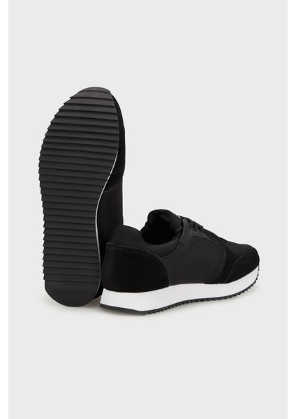 Logolu Süet Detaylı Sneaker Ayakkabı YW0YW0164401W Bayan Ayakkabı YW0YW01644 01W indirimleri