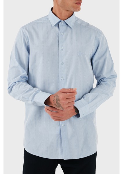 Logolu % 100 Pamuk Regular Fit Uzun Kollu Gömlek Erkek Gömlek MRIB000299 TR579 B0665 fırsatları