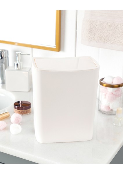 Olivier Switch Çöp Kovası - Soft Ekru - 4lt modelleri