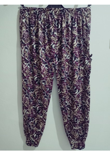 Turlu Viskon Penye Şalvar Pantolon , Paçası Manşetli Sosyete Şalvar %100 Pamuk 36-44 Beden fırsatları