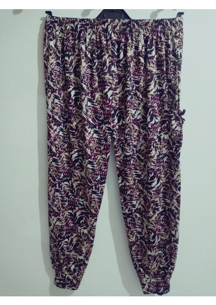 Turlu Viskon Penye Şalvar Pantolon , Paçası Manşetli Sosyete Şalvar %100 Pamuk 36-44 Beden indirimleri