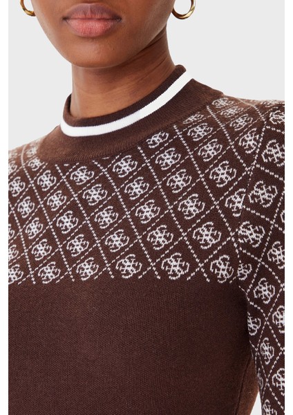 Mock 4g Logolu Slim Fit Yarım Balıkçı Yaka Kazak W5BR24Z3JD2 Bayan Kazak W5BR24 Z3JD2 Fnht indirimleri