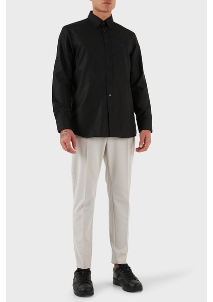 Jakarlı % 100 Pamuk Regular Fit Düğmeli Yaka Gömlek Erkek Gömlek MRIB0004 AQ043 N0000 fiyatları