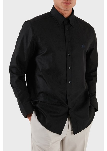 Jakarlı % 100 Pamuk Regular Fit Düğmeli Yaka Gömlek Erkek Gömlek MRIB0004 AQ043 N0000 indirimleri