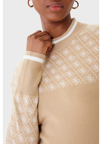 Mock 4g Logolu Slim Fit Yarım Balıkçı Yaka Kazak W5BR24Z3JD2 Bayan Kazak W5BR24 Z3JD2 Fnı4 indirimleri