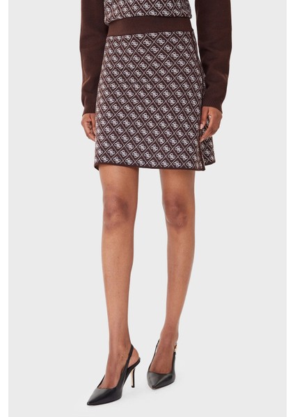 Aubrey 4g Logolu Slim Fit Lastikli Bel Mini Etek W5BD81Z3JD2 Bayan Etek W5BD81 Z3JD2 Fnht
