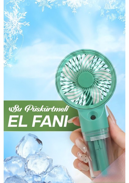 Su Püskürtmeli Serinletici Sprey El Fanı (Mavi/pembe/yeşil) fiyatları