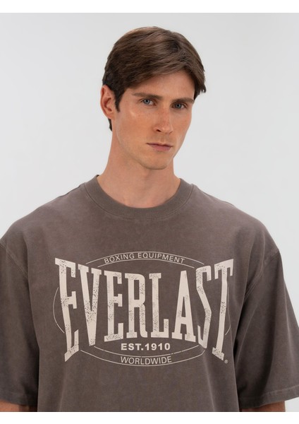 Authentic Boxing Oversize Koyu Vizon Erkek Tişört modelleri