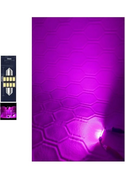 Purple Festoon Sofit 31MM LED Ampul 8 LED Mor ( Purple )