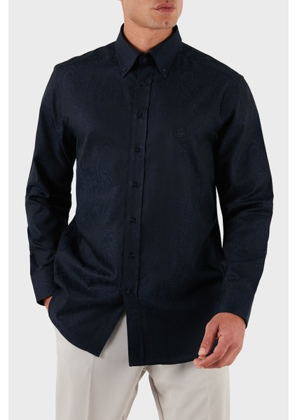 Jakarlı % 100 Pamuk Regular Fit Düğmeli Yaka Gömlek Erkek Gömlek MRIB0004 AQ043 B0065 indirimleri