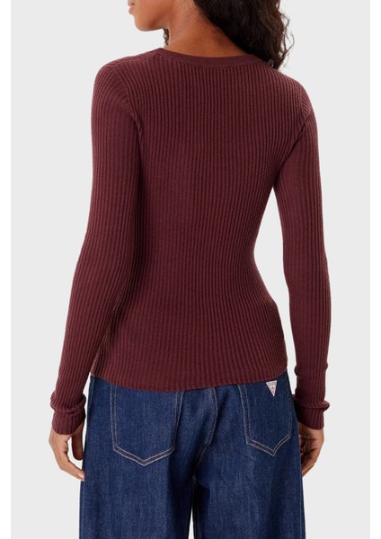 Vn Julia Yün Karışımlı Slim Fit V Yaka Fitilli Hırka W5BR16Z3OW2 Bayan Hırka W5BR16 Z3OW2 G1G5 modelleri