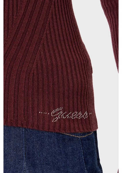 Vn Julia Yün Karışımlı Slim Fit V Yaka Fitilli Hırka W5BR16Z3OW2 Bayan Hırka W5BR16 Z3OW2 G1G5 indirimleri