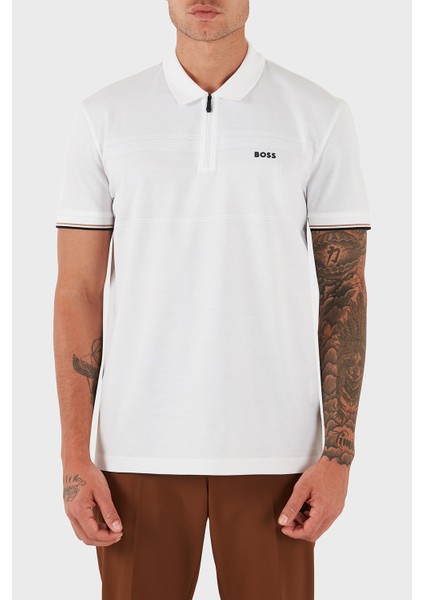 % 100 Pamuk Regular Fit Fermuarlı Polo Yaka T Shirt Erkek POLO YAKA T SHİRT 50538177 100
