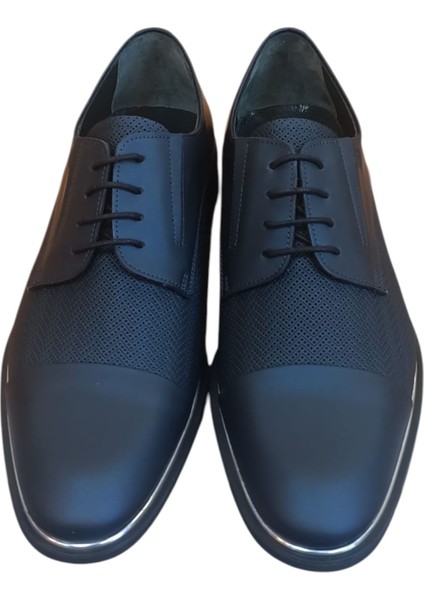 lacivert Tafta Erkek Klasik Deri S2542 Smokin Takım Elbise Kumaş Düğün Nişan Balo Özel Gece Ayakkabısı