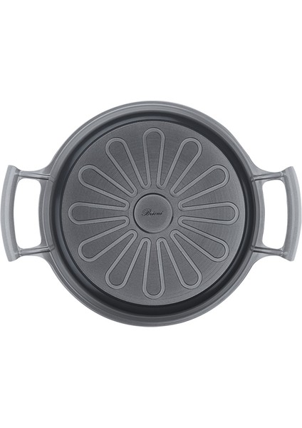 TryCook 3'lü Alüminyum Diamond Kaplama Yanmaz Yapışmaz Yumurta Sahan Seti 18-20-22 cm Gri