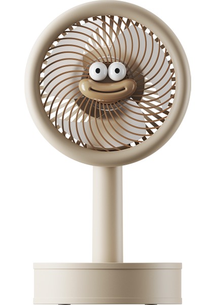 AFN27 Kahve 500MAH 3 Hız Kademeli Mini Masaüstü USB Fan