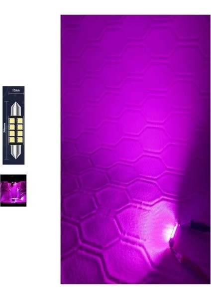 Purple Festoon Sofit 36MM LED Ampul 8 LED Mor ( Purple )