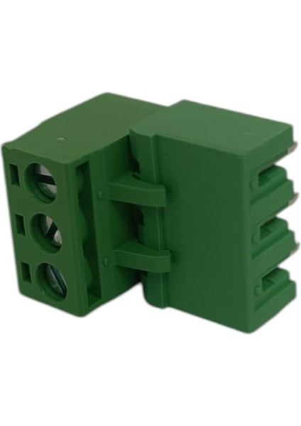 3 Kutuplu 90 Derece 5.08mm Baskılı Devre (Pcb) Klemens Seti (Dişi + Erkek)