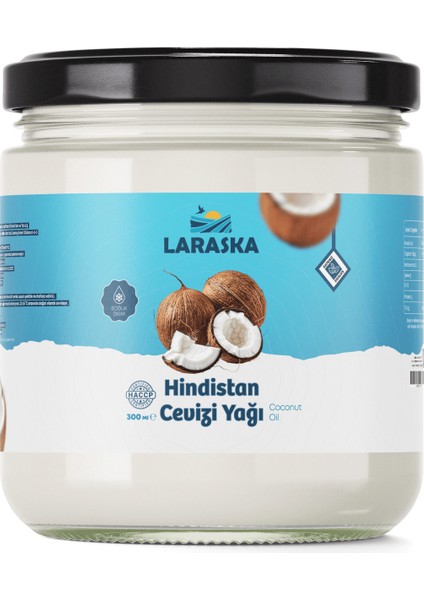 Hindistan Cevizi Yağı 300 ml – Doğal, Yenilebilir / Cilt Bakımı Soğuk Sıkım Coconut Oil