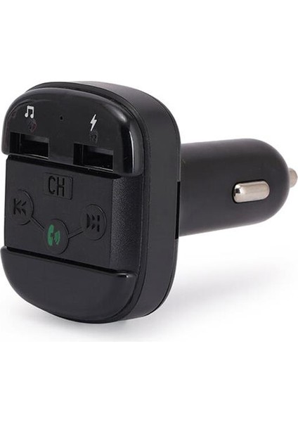 Hello HL-19681 X12 Handsfree Çift USB Sd Bluetooth 12-24 Volt Fm Transmitter Oto Araç Çakmaklık Müzik Bağlantı Cihaz modelleri