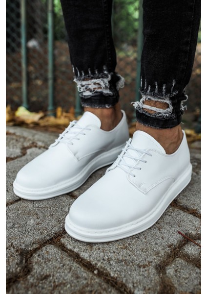 RS003 - Cbt Pelle Classica Erkek Ayakkabı Beyaz