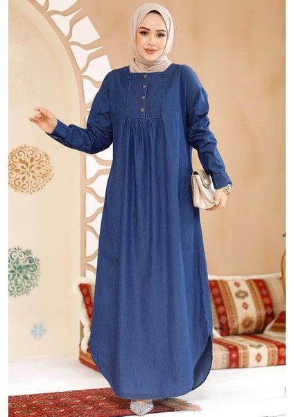 Kot Lacivert Tesettür Elbise 19121L fiyatları