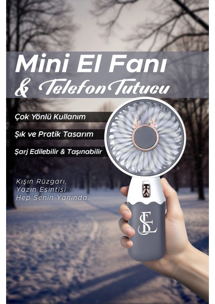 Güçlü Parvaneli Telefon Tutucu Renkli Mini El Fanı Taşınabilir Şarjlı Taşıma Ipli Vantilatör fiyatları