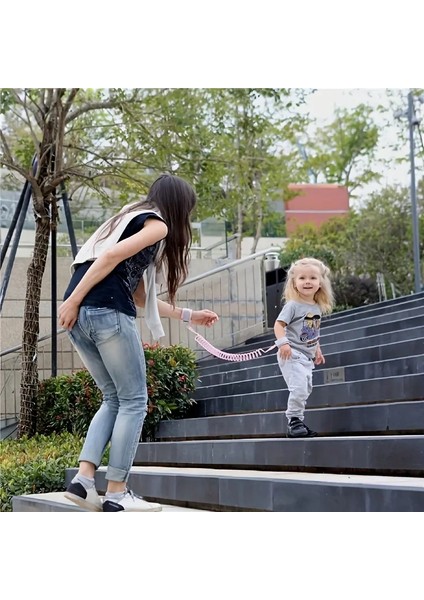 Life Mavi Çocuk Bebek Kaybolma Önleyici Yürüyüş Emniyet Kemeri Anne Bileklik Kelepçes Güvenlik Bilekliği indirimleri