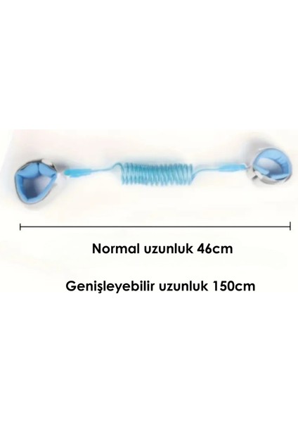 Life Mavi Çocuk Bebek Kaybolma Önleyici Yürüyüş Emniyet Kemeri Anne Bileklik Kelepçes Güvenlik Bilekliği