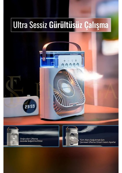 Type-C Hava Serinletici Su Püskürtmeli Fan Sessiz Masa Fanı modelleri