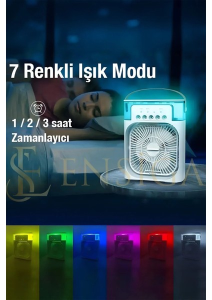 Type-C Hava Serinletici Su Püskürtmeli Fan Sessiz Masa Fanı