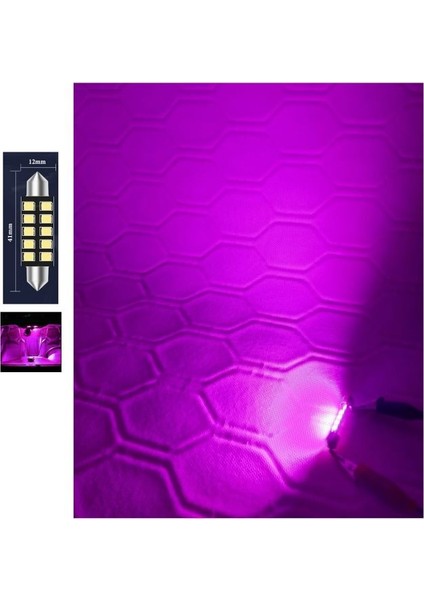 Purple Festoon Sofit 41MM LED Ampul 10 LED Mor ( Purple )