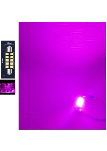 Purple Festoon Sofit 41MM LED Ampul 10 LED Mor ( Purple ) fiyatları