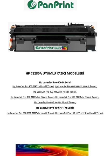 Hp Laserjet Pro 400 M401DNE Muadil Toner 2700 Sf. fiyatları