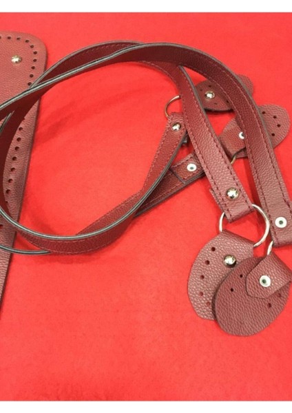 Deri Çanta Taban ve Askı Takımı (Bordo) modelleri