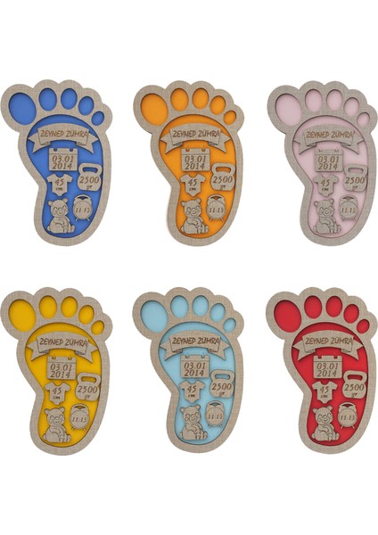 Kişiselleştirilebilir Ahşap Magnet | Kız - Erkek Çocuk Hediyelik | Tek ADET|MG2018