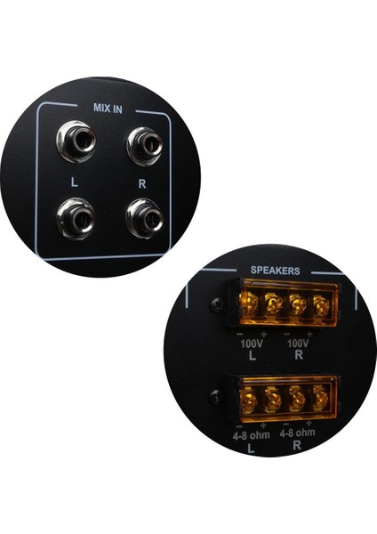 Magicvoice MV-2400 2X400 Watt 4-8 Ohm 100 V 19 Rack Hat Trafolu Amfi Power Anfi modelleri