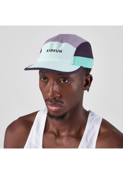 Kiprun Yetişkin Şapka - Koşu - 5 Panelli - Turkuaz/mor - Kiprun fırsatları