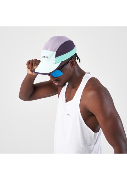 Kiprun Yetişkin Şapka - Koşu - 5 Panelli - Turkuaz/mor - Kiprun indirimleri