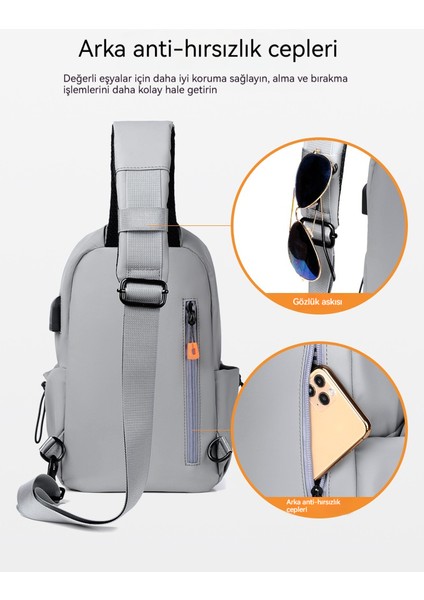 Tek Omuzlu, Çapraz Çanta, Çok Fonksiyonlu Göğüs Çantası (Yurt Dışından) fırsatları