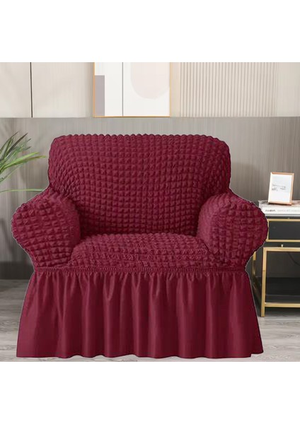 Bürümcük Koltuk Örtüsü ,berjer Kılıfı, Tek Kişilik, Etekli, Lastikli, Esnek, Yıkanabilir 1 Adet