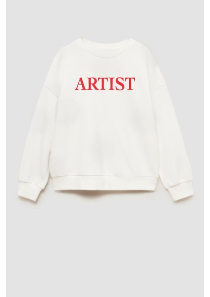 Unisex Çocuk Baskılı 3 Iplik Kumaş Pamuklu Sweatshirt fiyatları