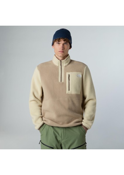 M Yumiori 1/4 Zip Erkek Polar