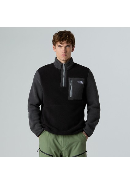 M Yumiori 1/4 Zip Erkek Polar