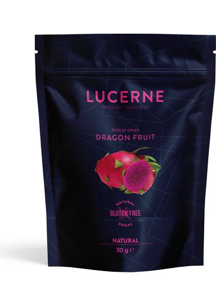 Lucerne Freeze Dry Technology Lucerne Dondurularak Kurutulmuş Ejder Meyvesi 30 gr