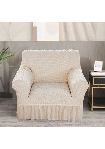 Bürümcük Koltuk Örtüsü ,berjer Kılıfı, Tek Kişilik, Etekli, Lastikli, Esnek, Yıkanabilir 1 Adet